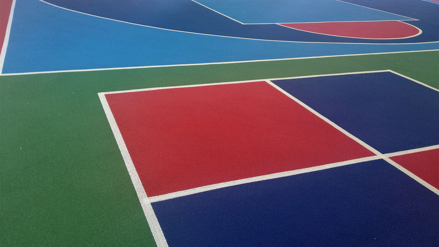 Sports courts linemarking
