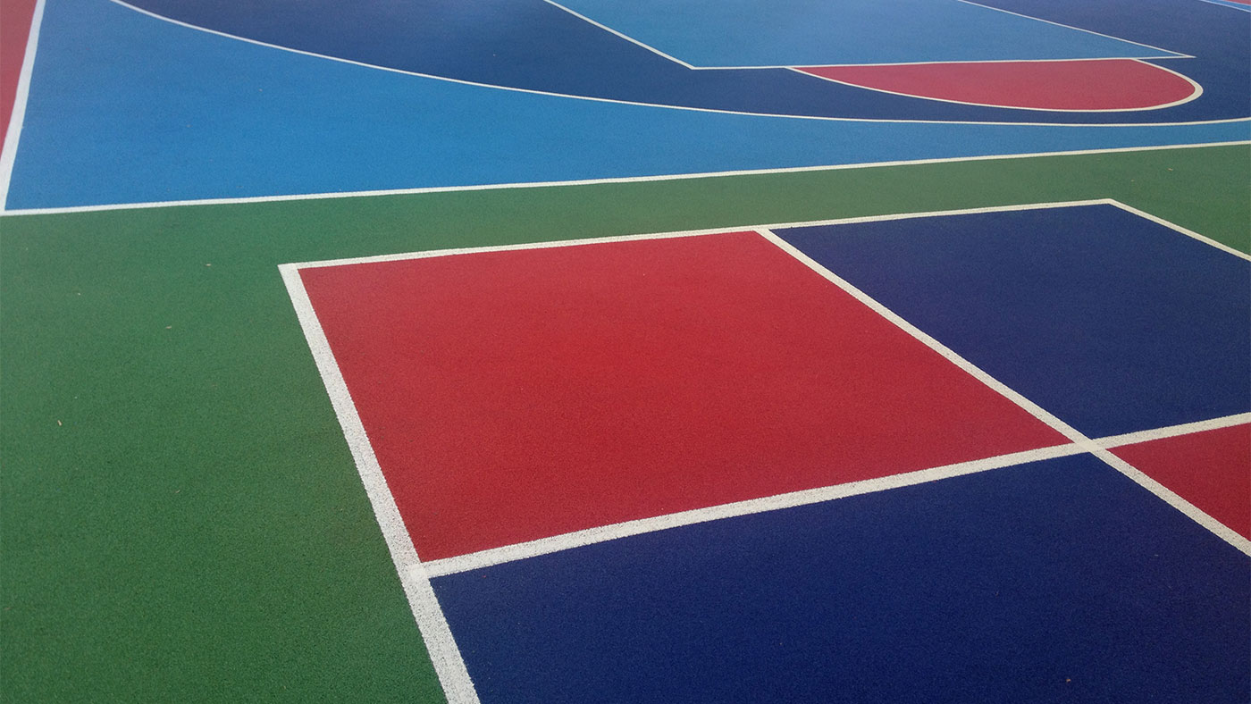 Sports courts linemarking